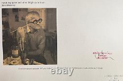 David Hockney Lithographie COA Originale Signée Numérotée À La Main Limitée