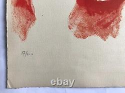 Edouard PIGNON Nu rouge au repos 1975 Lithographie originale signée et numérotée