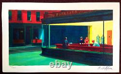 Edward Hopper Lithographie COA Original Certificat Signé (Wayne Thiebaud)