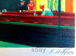 Edward Hopper Lithographie COA Original Certificat Signé (Wayne Thiebaud)