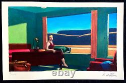 Edward Hopper Lithographie COA Original Numéroté à Main Signé Limitée