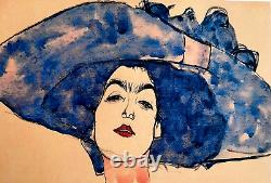 Egon Schiele Eva Lithographie Originale Signée Numérotée Edvard Munch