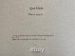 Egon Schiele Lithographie COA Original Signé Agréé Estampillé Numéroté