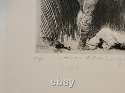 Emile FRIANT, Le Modèle, Lithographie, Signée, Planche 46, Dim 18 x 13 cm