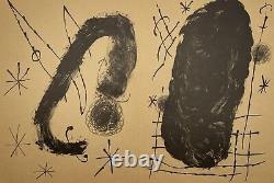 Estampe Joan Miro Lithographie Originale Cartons Edition Limitée