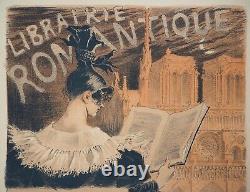 Eugène GRASSET L'Age du Romantisme, LITHOGRAPHIE originale signée, 1897