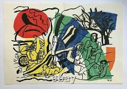 Fernand Leger Lithographie Originale 1960 Derriere Le Miroir Maeght