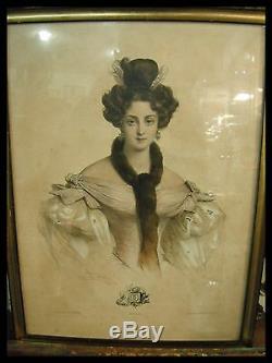 GREVEDON Pierre-Louis dit Henri (1776-1860) GRAVURE ELEGANTE du XIX° signé