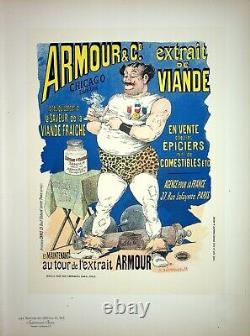 GUILLAUME Le petit thé de l'haltérophile Lithographie originale signée, 1899