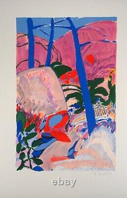Gabriel GODARD La forêt Lithographie Originale Signée #Provence, Alpilles