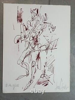 Gen Paul / Lithographie originale signée / Violoniste