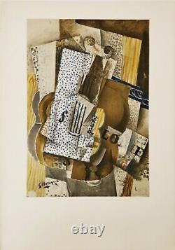Georges Braque 1960 lithographie originale papier Arches Violon Mélodie