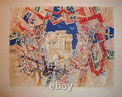 Georges Dayez Lithographie Originale signée numérotée art abstrait cubiste