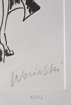 Georges Wolinski Lithographie Originale Signée Crayon