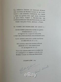 Gérard SCHNEIDER & Robert GANZO Langage (signé) / 12 Lithographies originales