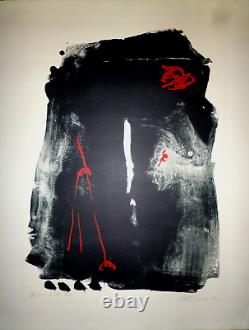 Giuseppe Santomaso Lithographie originale signée 1964 Art Abstrait Abstraction