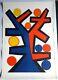 Grande Lithographie De Alexander Calder, épreuve Sur Vélin Non Signée