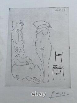 Gravure Pablo Picasso, Bloch 986, Litho Signée Main, 31x41cm, Tiré en 50 ex