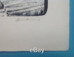 Hans HARTUNG Grande Lithographie 105x75cm de 1974 Signée 90ex. Lyrique Abstrait