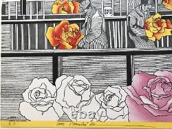 Henri CUECO, L'usinage des roses, 1968-1970. Lithographie originale signée