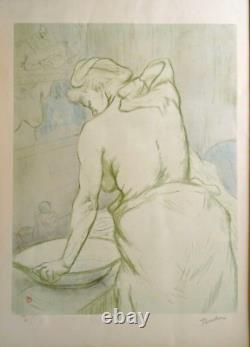 Henri DE TOULOUSE-LAUTREC (1864-1901) Lithographie numérotée, timbre à sec