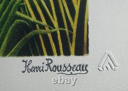 Henri ROUSSEAU Paysage de Forêt vierge, LITHOGRAPHIE Originale signée, 1976