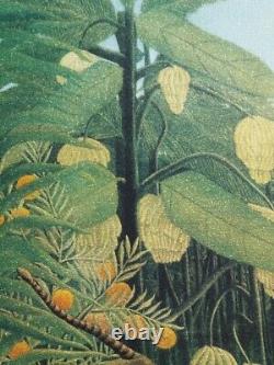 Henri ROUSSEAU Tigre attaquant un Buffle LITHOGRAPHIE Originale signée, 1976