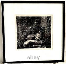 Henry Moore lithographie originale signée à la main