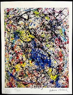 JACKSON Pollock Lithographie COA Original Signé Numéroté 180 (Mark. Rothko)