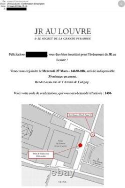JR au Louvre / Hand signed print