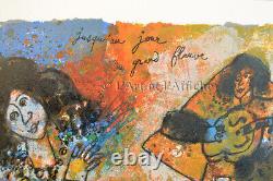 JUSQU'AU JOUR DU GRAND FLEUVE, Lithographie signée Théo TOBIASSE 2002 Art