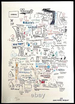 Jean-Michel Basquiat Lithographie COA Original Signé Numéroté Cy Twombly