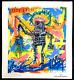 Jean-michel Basquiat Lithographie Coa Original Signé Numéroté Au Crayon