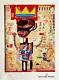 Jean-michel Basquiat Lithographie Coa Original Signé Numéroté Au Crayon