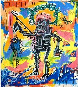 Jean-Michel Basquiat Lithographie COA Original Signé Numéroté au Crayon