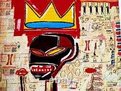 Jean-Michel Basquiat Lithographie COA Original Signé Numéroté au Crayon