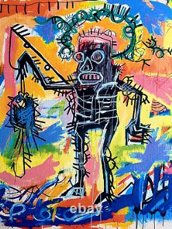 Jean-Michel Basquiat Lithographie COA Original Signé Numéroté au Crayon