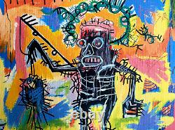 Jean-Michel Basquiat Lithographie COA Original Signé Numéroté au Crayon