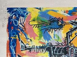 Jean-Michel Basquiat Lithographie COA Original Signé Numéroté au Crayon