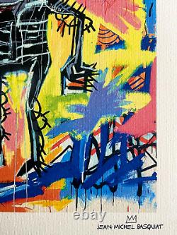 Jean-Michel Basquiat Lithographie COA Original Signé Numéroté au Crayon