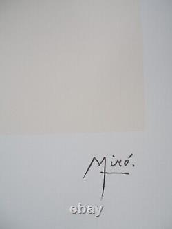 Joan MIRO Composition surréaliste Lithographie signée