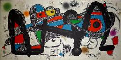 Joan Miro lithographie originale vélin signée art abstrait surréalisme abstract