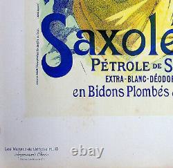 Jules CHERET Pétrole Saxoleine Lithographie originale, Signée, 1895