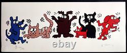 Keith Haring (Lithographie COA Original Agréé Signé Numéroté à Main)