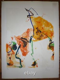 Kim en Joong Lithographie originale signée abstrait abstraction art Coréen