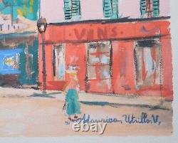 LITHOGRAPHIE Maurice UTRILLO VINS