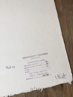 LITHOGRAPHIE ORIGINALE Signée & Numérotée Georges POINT 1986