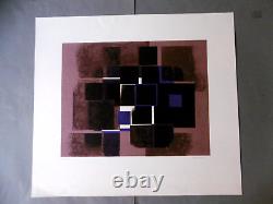 LOEWER Claude Lithographie N° Signée Handsigned Suisse Abstraction Aubusson