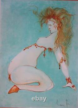 Léonor FINI Femme fantastique, la Sphinge, Lithographie originale signée