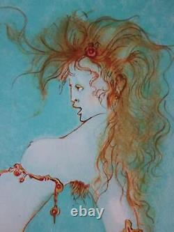 Léonor FINI Femme fantastique, la Sphinge, Lithographie originale signée